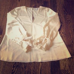 Elizabeth & James cream silk blouse